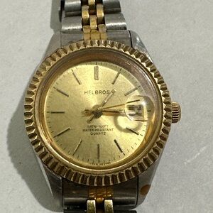 Gold and Silver Quartz Watch